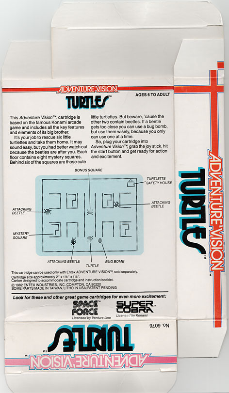 Back of Turtles box.